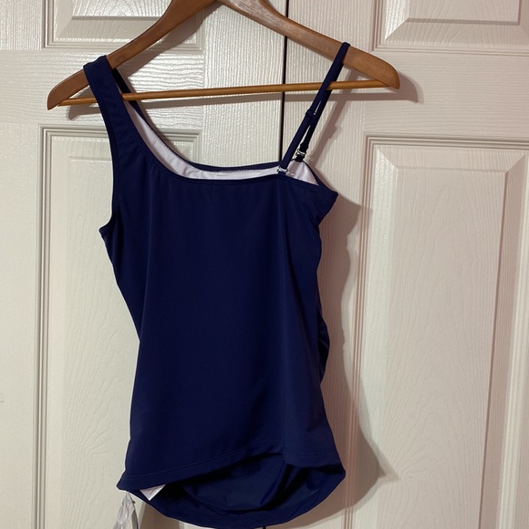 BALEAF Swim Womens Navy Blue Tankini Top NWT Size 34 - Picture 7 of 8